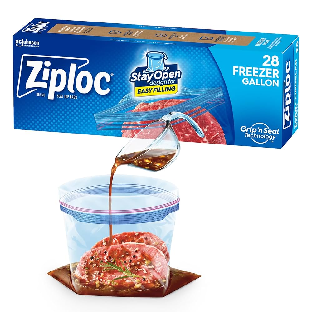 Ziploc Freezer Bag, Gallon, Value Pack, 28 ct : Amazon.ca: Home